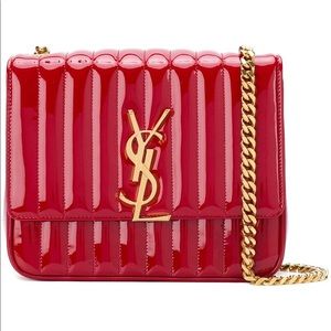 Saint Laurent monogram bag quilted overstitching,